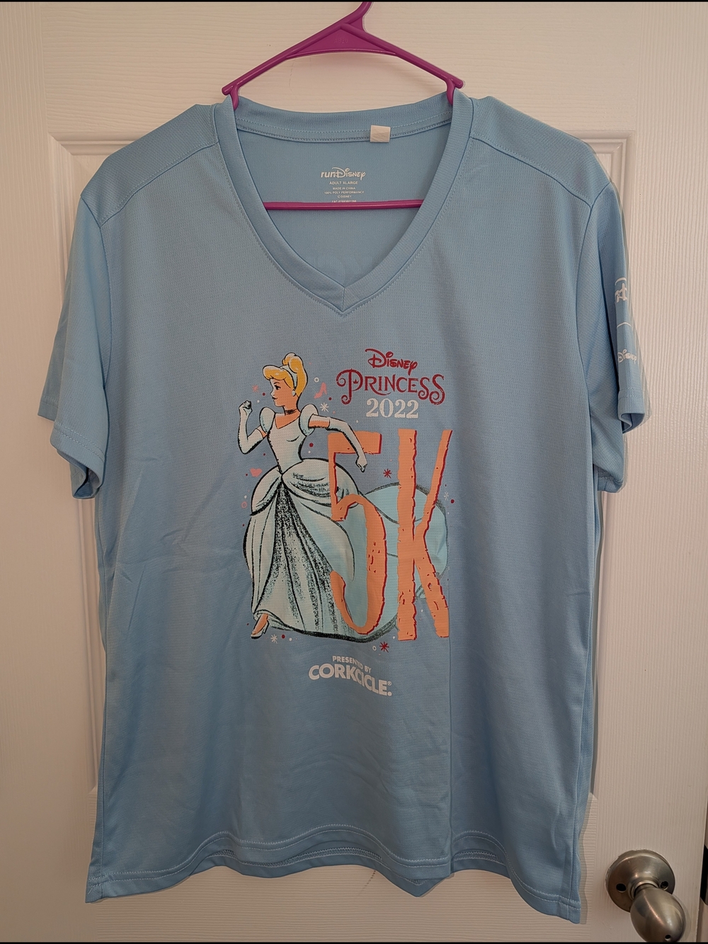 runDisney Princess Half Marathon Cinderella 5k 2022 Shirt Size L